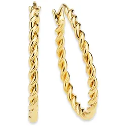Paar Creolen »Schmuck Geschenk Silber 925 Ohrschmuck Ohrringe Silber Gold«, 96933720-0 gelbgoldfarben