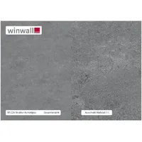 winwall Duschrückwand Duschrückwände ALU-Verbundplatte Dekor: Struktur Dunkelgrau, (1-tlg), Wandverkleidung aus Alu grau 19 cm x 27 cm