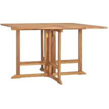 vidaXL Garten-Esstisch Klappbar 110 x 110 x 75 cm Braun