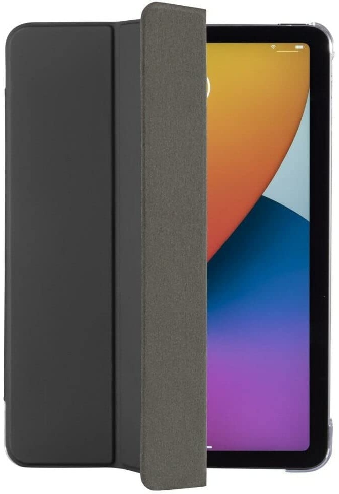 Hama Hülle für iPad Pro 2020 / 2021 / 2022 12.9 Zoll (aufklappbares Case für Apple Tablet, Schutzhülle mit Standfunktion, transparente Rückseite, magnetisches Cover) schwarz