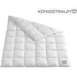 Häussling Königstraum Daunendecke 200x220 cm | Ganzjahresdecke, Bettdecke, 90% Daunen, 8x8 Karos, Deutsche Manufaktur, auch für Allergiker geeig... - Weiß