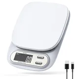 Yabdbg Kaffeewaage,Küchenwaage Digitalwaage 3kg/0,1g Waage für Espresso & Pour-Over,Feinwaage mit LCD und Tara,USB Aufladbar,Abstellautomatik,8 Maßeinheit,Wiegen von Lebensmitteln zum Kochen,Backen