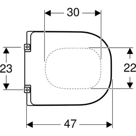 Geberit Renova Comfort WC-Sitz Weiß