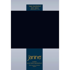JANINE Topper-Spannbetttuch 5001 Jersey 90 x 200 - 100 x 220 cm schwarz