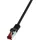 Logilink CQ2053S RJ45 Patchkabel CAT 6 S/FTP 2.00 m Schwarz Flammwidrig, mit Rastnasenschutz 1 St.