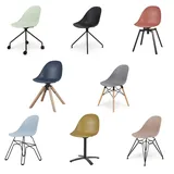 Stuhl Esszimmerstuhl Bürostuhl Skandinavisch Kunststoff Farben Wohnzimmer CARINE