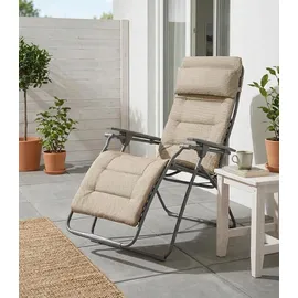 Lafuma Futura Liegestuhl 71 x 88 x 113 cm braun klappbar