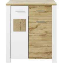Innostyle MATERIO 90 x 105 x 39 cm mit 2 Türen und 1 Schublade weiß matt / weiß