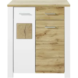Innostyle MATERIO 90 x 105 x 39 cm mit 2 Türen und 1 Schublade weiß matt / weiß
