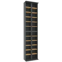 VCM CD-Regal 180 x 20 x 42 cm Weiß