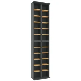 VCM CD-Regal 180 x 20 x 42 cm Weiß