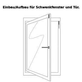 ABUS MK1310W Ein-/Aufbau Öffnungsmelder VdS C weiß