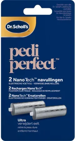 Dr. Scholl's Pedi Perfect Ersatzrollen Nanotech 2 Stück