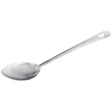 Fackelmann Vorlegelöffel 30 cm LARA, Küchenhelfer aus Edelstahl, Servierlöffel mit praktischer Öse (Farbe: Silber), Menge: 1 Stück