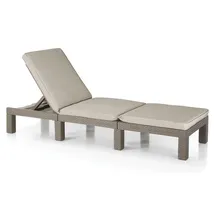 ALLIBERT Daytona Sonnenliege 195 x 65 x 22 cm cappuccino