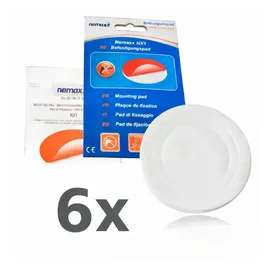 Nemaxx Nemaxx® Rauchmelder Befestigungspad Ø 80 mm – Original 3m Klebepad High-tack, selbstklebend – Montage ohne Bohren/werkzeug – Decke/Wand – Für Rauchwarnmelder, Brand-, Co- & Thermomelder – 6 Stück