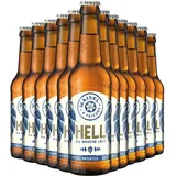 Maisel & Friends Hell | New Bavarian Lager | Lagerbier | Hellbier | Hopfengestopftes Helles Bier | Craftbeer | Craft Bier nach Reinheitsgebot in Bayern |12 x 0,33l