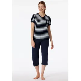 SCHIESSER Schlafanzug Casual Essentials Blau 5XL