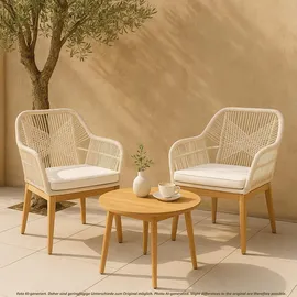 MCW MCW-H56b Gartenstuhl 58 x 58 x 108 cm beige 2 St.