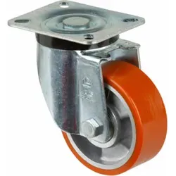 BS Rollen Lenkrolle N100.B90, mit Platte, Durchmesser 100, B 40mm 280kg, Guss-Polyurethan