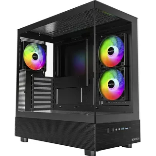 Montech Xr (ATX, Mini-ITX, mATX), PC Gehäuse, Schwarz