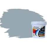 RyFo Colors Fassadenfarbe Silikonharz Fassadenfarbe Denimgrau 1l, 1 L ca. 6 m2, Wasserabweisend, diffusionsfähig, schützt vor Schmutz, Algen, Pilzen grau