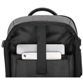 Manhattan 440370 Rucksack für Notebook, 17,3 Zoll, Handgepäck, Rom, Grau