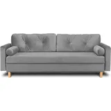 Konsimo Einzelsofa Eriso ¦ grau ¦ Maße (cm): B: 220 H: 80