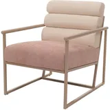 MCW Lounge-Sessel MCW-O38 Stoff/Textil 420 g/m2 75 x 85 x 80 cm Beige/Rosé