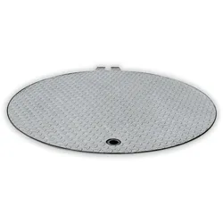 Hailo Schachtabdeckung HS12 Edelstahl rund tagwasserdicht und begehbar Klasse A15kN Ø600mm