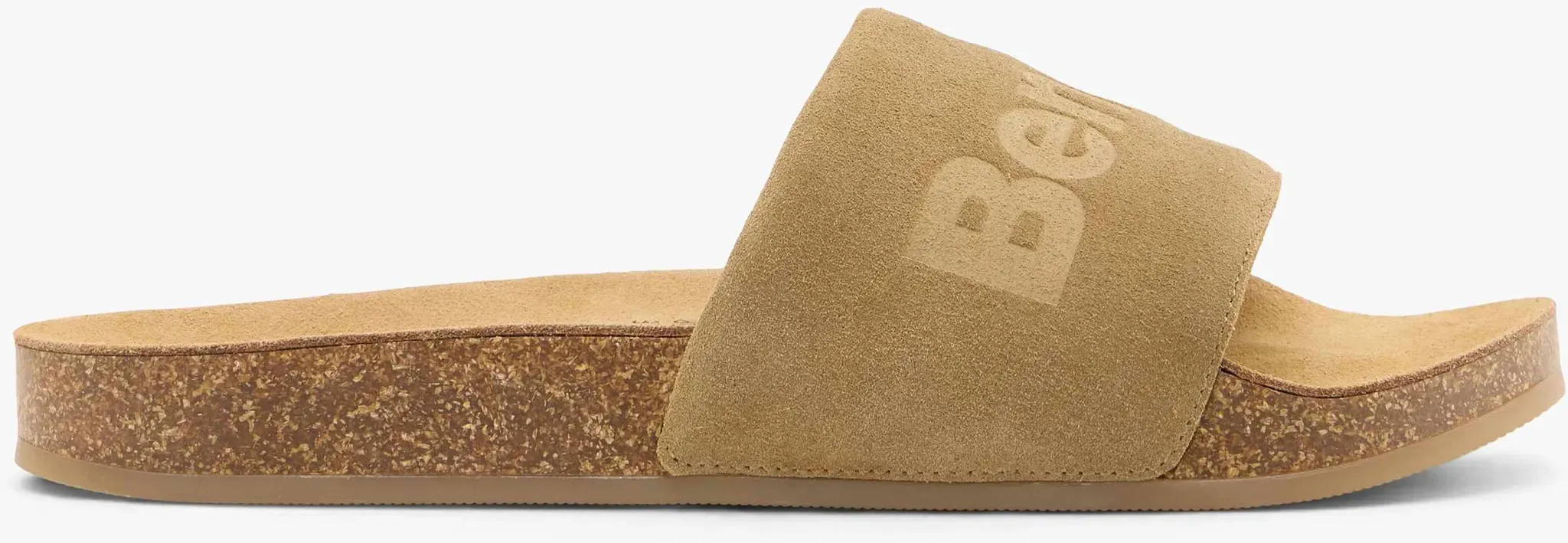 Bench  Flache Pantolette Braun, Herren, Größe: 43, Material: Nubukleder/Neoprene - Bench  Flache Pantolette Braun, Herren, Größe: 43, Material: Nubukleder/Neoprene - man - Braun