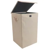 VCM Wäschekorb Wäschebox Stoffbox Deckel Dreso M