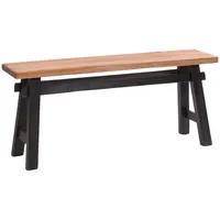 DESIGN DELIGHTS Sitzbank, Graubraun, Holz, 118x53x28 cm, Esszimmer, Bänke,