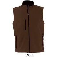 Sol's Men's Sleeveless Softshell Rallye - dark chocolate -