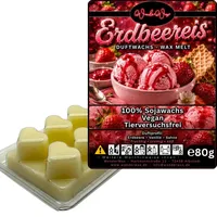 WonderWax Duftwachs Wax Melts für Duftlampe, 6 Herzen Duftmelt Wachsmelt Sojawachs Duftwachs Würfel für Raumdüfte, Wachs Duftöl Winter Indoor Schmelzen für Aromalampe Erdbeereis