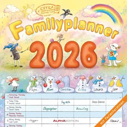 Familienplaner Cartoon - Kalender 2026