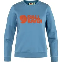Fjällräven Logo Sweatshirt Dawn Blue/Terracotta Brown XS