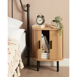 Beliani Nachttisch Bradley Braun