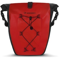 Wozinsky wasserdichte Fahrradtasche Kofferraumtasche Gepäcktasche 25l Rot