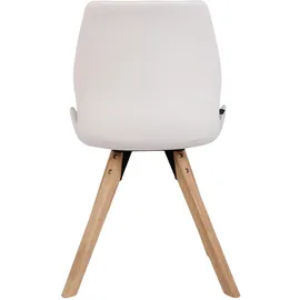 CLP 2er Set Stuhl Luna weiß/Kunstleder