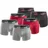 Puma Boxershorts 6er Pack rot / schwarz M