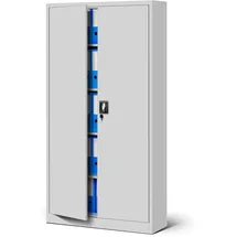 Jan Nowak - Büroschrank C001 Aktenschrank Lagerschrank Mehrzweckschrank Metallschrank 4 Fachböden