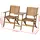 vidaXL Gartenbank 140 x 55 x 75 cm Braun