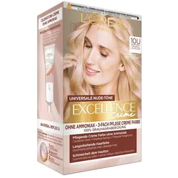 L’Oréal Paris Excellence Creme Universale Nude-Töne Haarfarbe Nr. 10U - Lichtblond Hellbraun 