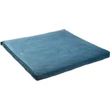 Florensi Meditationsmatte Zabuton, Samt Bodenkissen zum Sitzen, Meditationskissen mit 100% Baumwolleinlage, Yogakissen für Damen und Herren, Hellblau