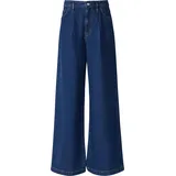 Comma, Jeans mit Extra Wide Leg und Bundfalten - blau - 36/LONG