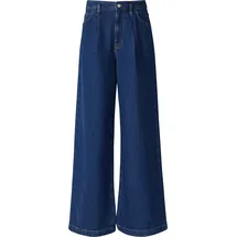 Comma, Jeans mit Extra Wide Leg und Bundfalten - blau - 36/LONG