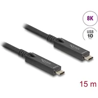 DeLock USB-C 15 m Schwarz