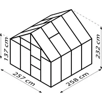 Vitavia Merkur 6700 Alu grün ESG 3 mm 6,7 m2