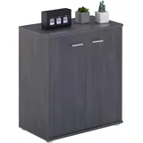 CARO-Möbel Lennis 60 x 70 x 35 cm 4 Böden / grau